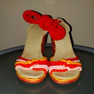 COPY - Marc Jacob's espadrille wedge red sz 7